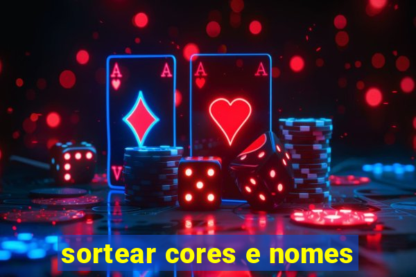 sortear cores e nomes